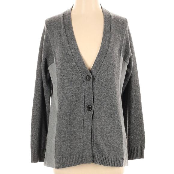 Semicouture Charcoal Gray Donna Wool Sweater Blazer Back Cardigan S NWT - Picture 5 of 11
